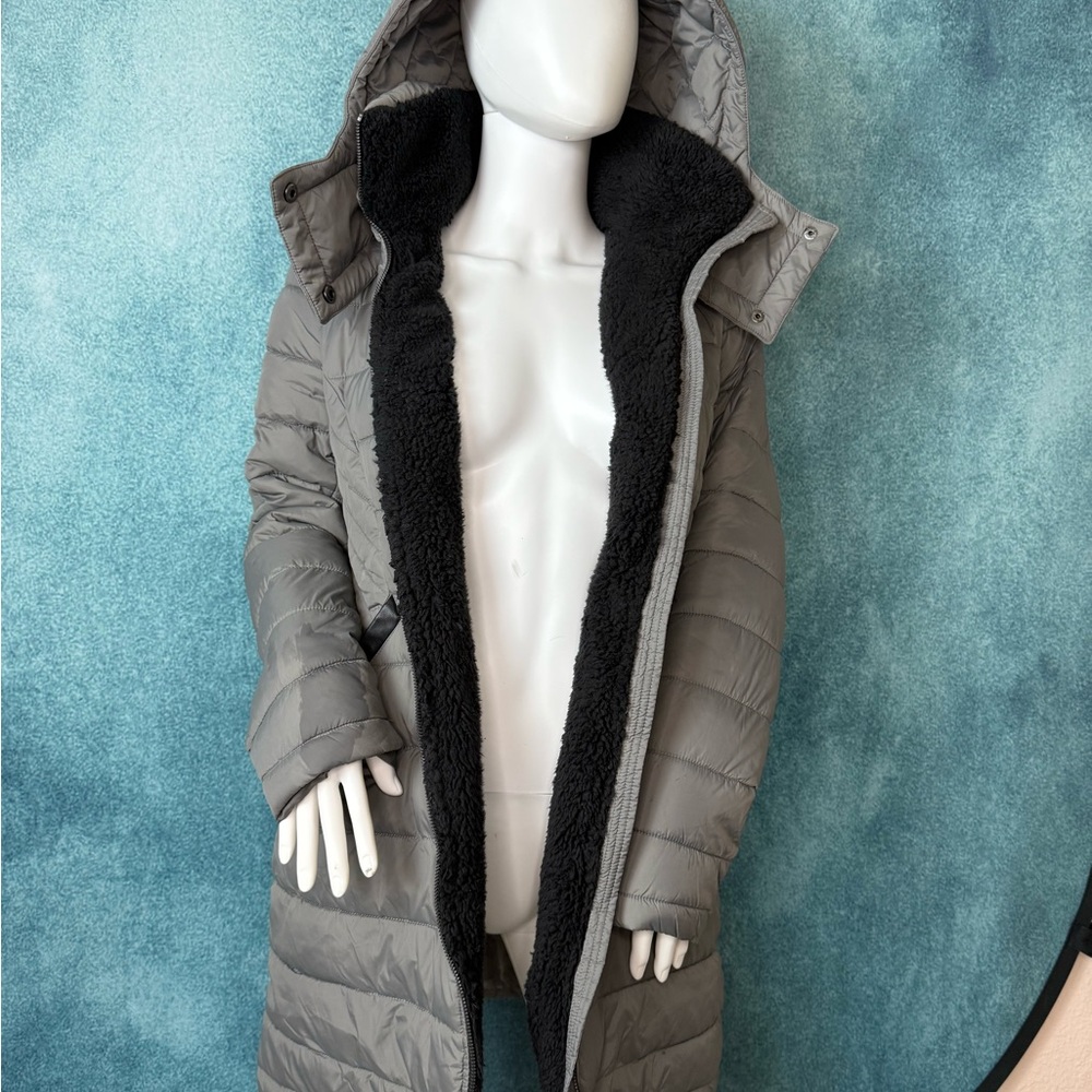 French Connection Gray Puffer Jacket